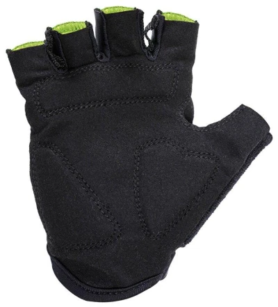 Max1 Raceday fluo žluto/černé 5-6 let dětské krátkoprsté cyklistické rukavice