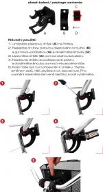 Max1 Držák koše Klikfix k předním oválným košům City