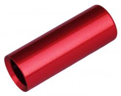 Max1 koncovka bowdenu CNC Alu 4 mm utěsnená červená 100 ks