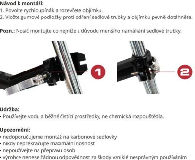 Max1 nosič na sedlovku Sport