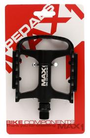 Max1 pedály Tour XL ložiskové hliníkové černé