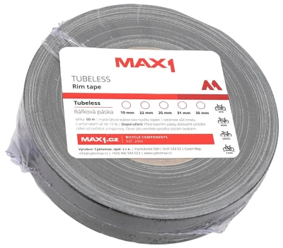Max1 ráfková páska Tubeless 22 mm 50m
