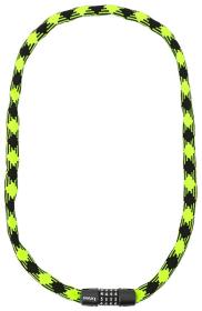 Max1 reťazový zámok Twist kódový 3,2x1200 mm zeleno/čierny