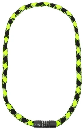Max1 řetězový zámek Twist kódový 3,2x1200 mm zeleno/černý