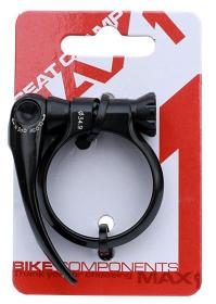 Max1 sedlová objímka Race 34,9 mm rychloupínací černá