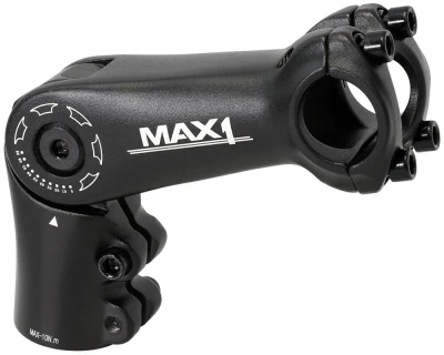 Max1 stavitelný představec 90/90°/25,4 mm černý Max1 stavitelný představec 90/90°/25,4 mm černý