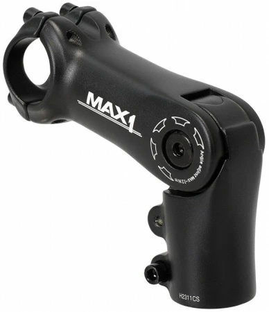 Max1 stavitelný představec 90/90°/25,4 mm černý