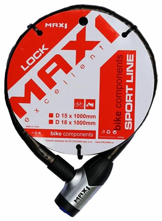 Max1 zámek MOTO 1000x15 mm 4 klíče