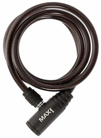 Max1 zámek spirála 1500x8 mm černý Max1 zámek spirála 1500x8 mm černý