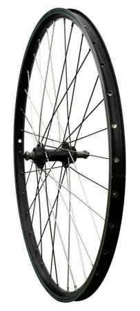 Max1 zapletené kolo 28/29" V-brake zadní, ložisko, závit, černé/stříbrné (VÝPRODEJ)