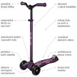 Micro Maxi Deluxe Pro purple koloběžka + sleva 300,- na příslušenství