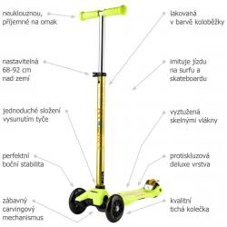 Maxi Micro Deluxe Yellow koloběžka + reflexní sada