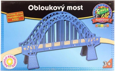 MAXIM DREVO Most oblúkový + 2 koľaje doplnok k vláčikovej dráhe