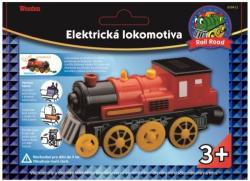 MAXIM Lokomotiva červená elektrická na baterie Světlo Zvuk plast