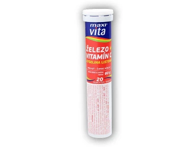 Maxivita Železo + vitamin C 20 šumivých tablet