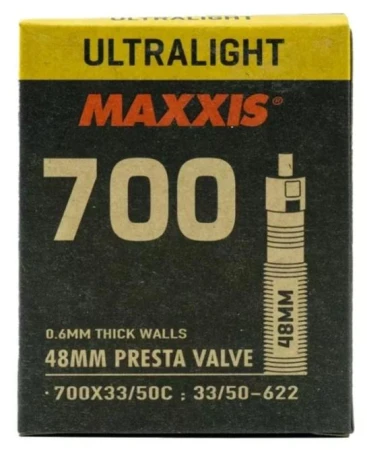 Maxxis Duše Ultralight 700x33/50 Gal-fv 48mm (eib00141400)