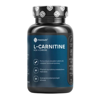 MaxxWin L-Carnitine + HCA + CHROM 90 kapslí