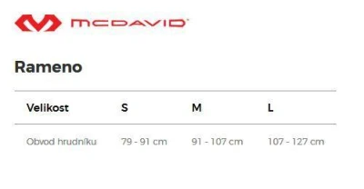 McDavid 463 bandáž ramena