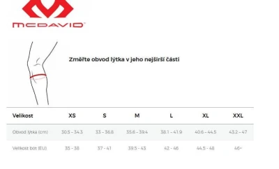 McDavid 8842 ACTIVE Elite Compression Socks POUZE XXL - černá/červená (VÝPRODEJ)