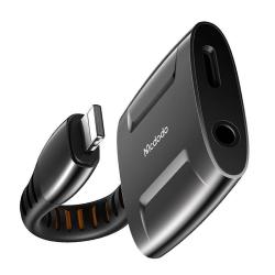 Mcdodo Adaptér Lightning na Lightning + AUX 3,5mm mini jack, CA-6340 (černý)