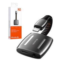 Mcdodo Adaptér Lightning na Lightning + AUX 3,5mm mini jack, CA-6340 (černý)