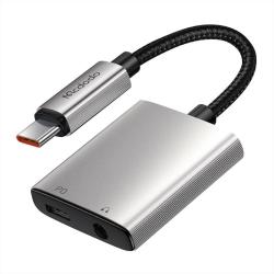 Mcdodo Audio adaptér 2v1 CA-5550 2v1 Lightning na Lightning + DC 3,5 mm Mcdodo Audio adaptér 2v1 CA-5550 2v1 Lightning na Lightning + DC 3,5 mm