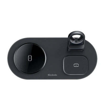 Mcdodo Bezdrátová nabíječka CH-7061 3 v 1 15W (mobil/TWS/Apple watch) (černá) (VÝPRODEJ)