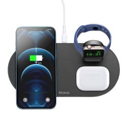 Mcdodo Bezdrátová nabíječka CH-7061 3 v 1 15W (mobil/TWS/Apple watch) (černá) (VÝPRODEJ)