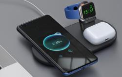 Mcdodo Bezdrátová nabíječka CH-7061 3 v 1 15W (mobil/TWS/Apple watch) (černá) (VÝPRODEJ)