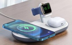Mcdodo Bezdrátová nabíječka CH-7061 3 v 1 15W (mobil/TWS/Apple watch) (černá) (VÝPRODEJ)
