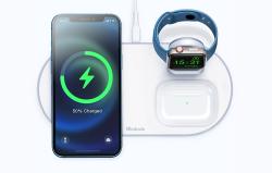 Mcdodo Bezdrátová nabíječka CH-7062 3 v 1 15W (mobil/TWS/Apple watch) (bílá)