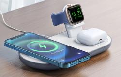 Mcdodo Bezdrátová nabíječka CH-7062 3 v 1 15W (mobil/TWS/Apple watch) (bílá)