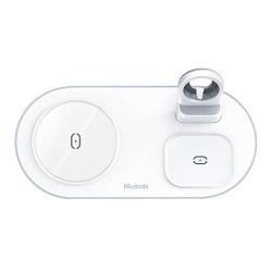 Mcdodo Bezdrátová nabíječka CH-7062 3 v 1 15W (mobil/TWS/Apple watch) (bílá) Mcdodo Bezdrátová nabíječka CH-7062 3 v 1 15W (mobil/TWS/Apple watch) (bílá)