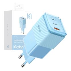 Mcdodo GaN 67W síťová nabíječka CH-1503 2x USB-C, USB-A (modrá)