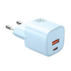 Mcdodo Nabíječka GaN 33W CH-0154 USB-C, USB-A (modrá) Mcdodo Nabíječka GaN 33W CH-0154 USB-C, USB-A (modrá)
