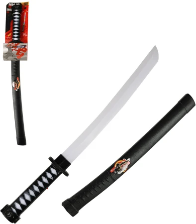 Meč dětský ninja samurajský 56cm na baterie Světlo Zvuk plast