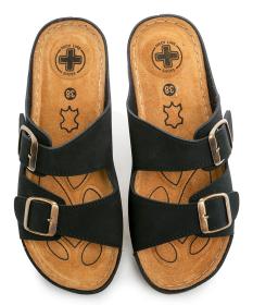 Medi Line 152-024 černé dámské zdravotní pantofle