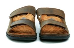 Medi Line 160N-24 hnědé pánské nadměrné nazouváky