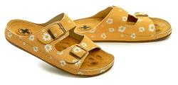 Medi Line 1633-25 žlutá květ dámské zdravotní pantofle
