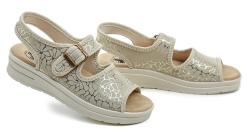 Medi Line 24725 béžové dámské zdravotní sandály