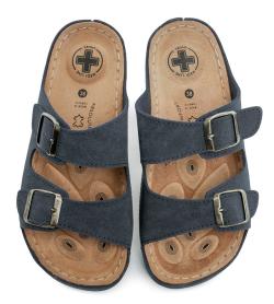 Medi Line 4123-020 navy pánské zdravotní pantofle