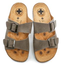 Medi Line 4124-020 camel pánské zdravotní pantofle