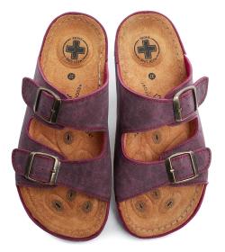 Medi Line 4127-020 bordó dámske zdravotné papuče