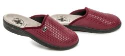 Medi Line 414 bordó tečka dámské zdravotní pantofle