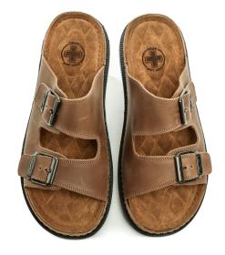 Medi Line 44-24 hnědé pánské zdravotní nazouváky