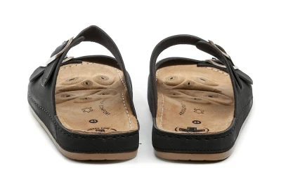 Medi Line S182-002 černé pánské zdravotní pantofle