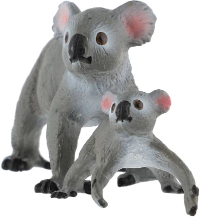 Medvídek koala s mládětem 13cm zvířátko plastová figurka Zooted v sáčku
