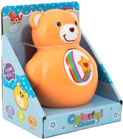 Medvídek Roly Poly baby zvířátko kývací méďa 10cm 5 barev pro miminko