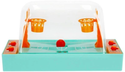 MEGA CREATIVE Hra mini Basketbal stolní plast 2 barvy