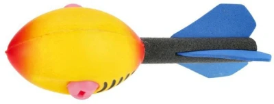 MEGA CREATIVE Raketa šipka soft pěnová házecí pískací 2 barvy